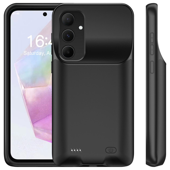 Pouzdro s 10000mAh baterií pro Samsung Galaxy A55 5G, černé