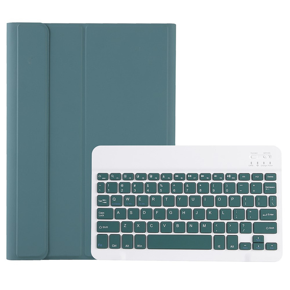 Pouzdro + klávesnice Apple iPad Air 11" 6 gen. 2024, Leather Pen Slot, tmavě zelené