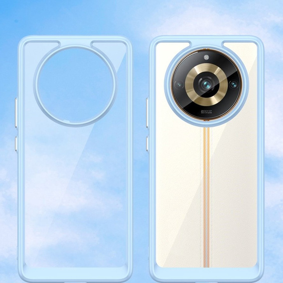 Pouzdro pro Realme 11 Pro 5G / 11 Pro+ 5G, Fusion Hybrid, transparentní / modré