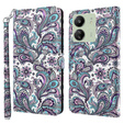 Klopové pouzdro pro Xiaomi Redmi 13C / Poco C65, Wallet, Flowers