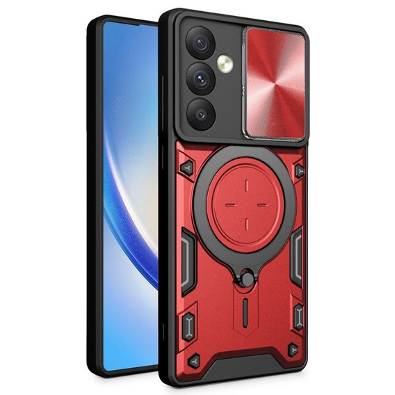 Pancéřové pouzdro pro Samsung Galaxy A54 5G, CamShield Slide, červené