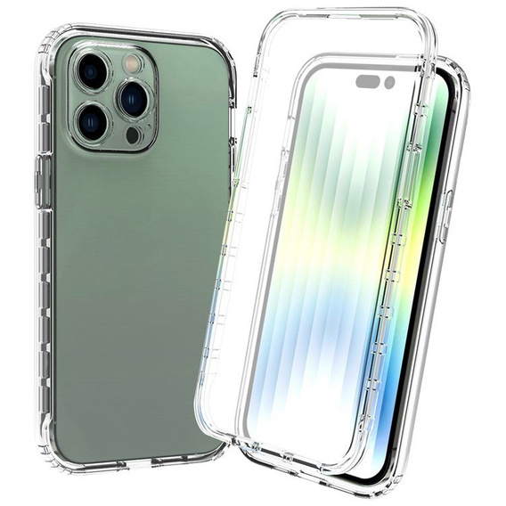 Pouzdro pro iPhone 14 Pro Max, Shockproof, s fólií, průhledné