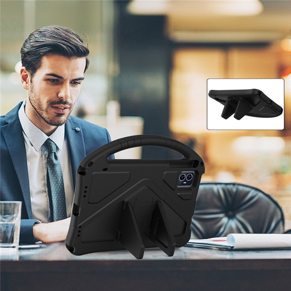 Dětské pouzdro pro T Tablet 2 5G, se stojánkem a rukojetí, černé