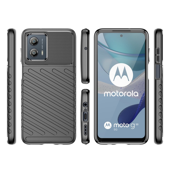 Pouzdro pro Motorola Moto G53 5G, Thunder, černé