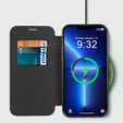 Klopové pouzdro pro iPhone 13 Pro, RFID Wallet MagSafe CamShield, černé