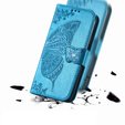Klopové pouzdro pro Oppo A5 Pro 5G, Butterfly, modré