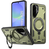Pouzdro pro Samsung Galaxy A36, Military MagSafe, zelené