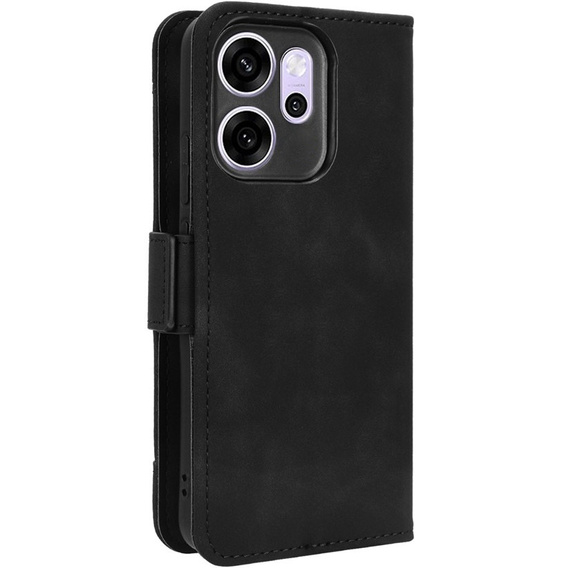 Klopové pouzdro pro Oppo Reno 14F, slot na karty, peněženka, černé
