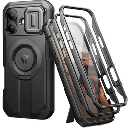 Pancéřové pouzdro Dexnor se stojánkem a spouští fotoaparátu, pro MagSafe pro iPhone 17