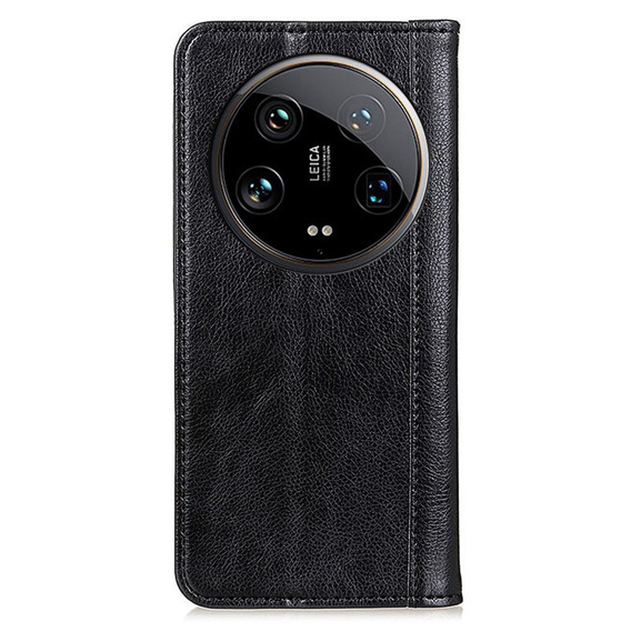 Pouzdro pro Xiaomi 14 Ultra, Wallet Litchi Leather, černé