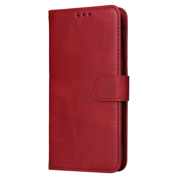 Klopové pouzdro pro Realme C67, Leather Wallet, červené