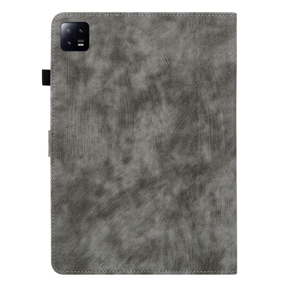 Pouzdro pro Xiaomi Pad 6, Wallet Pen Slot, šedé