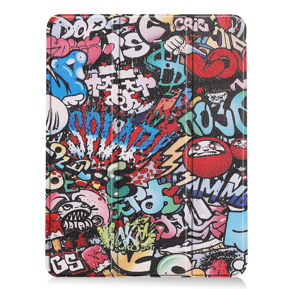 Pouzdro pro Apple iPad Air 11" 6 gen. 2024 (A2902, Smartcase, graffiti