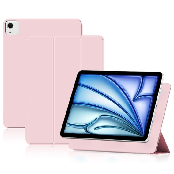 Pouzdro pro Apple iPad Air 13" 6 gen. 2024 (A2836, Magnetic smartcase, růžové
