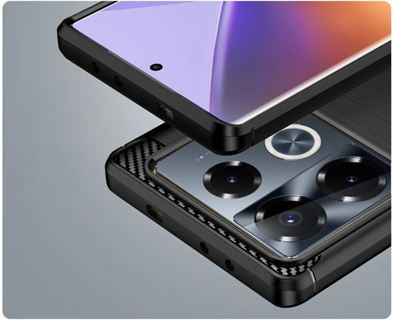 Pouzdro pro Infinix Note 40 Pro Plus, Carbon, černé