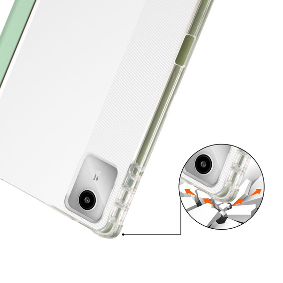 Pouzdro pro Lenovo Tab M11, Smartcase Hybrid, se slotem na stylus, zelené