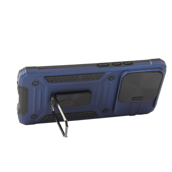 Pancéřové pouzdro pro Xiaomi Redmi Note 13 Pro 5G, CamShield Slide, modré + tvrzené sklo 9H