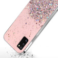 Pouzdro pro Samsung Galaxy A41, Glittery, růžové