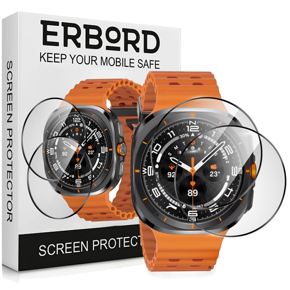 2x hybridní sklo ERBORD pro Samsung Galaxy Watch Ultra 47mm (2025 / 2024)