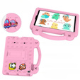 Dětské pouzdro pro iPad mini 7.9" 2019/2015/2014/2013/2012 (5/4/3/2/1 gen.), Cute Patterns, se stojánkem, růžové