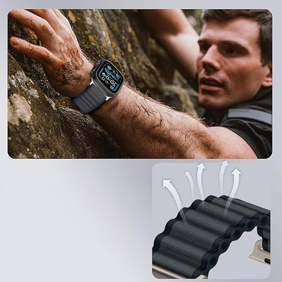 Nylonový řemínek pro Apple Watch 1/2/3/4/5/6/7/8/9/SE/Ultra/Ultra 2 42/44/45/49 mm