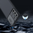 Pouzdro pro Samsung Galaxy S21 FE, obrněné Nillkin, CamShield Pro, černé
