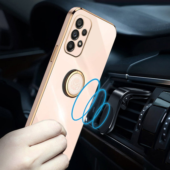 Pouzdro pro Samsung Galaxy A53 5G, Electro Ring, růžové