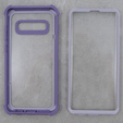 Pouzdro pro Samsung Galaxy S10 Plus, Dexnor Full Body Rugged, transparentní / fialové