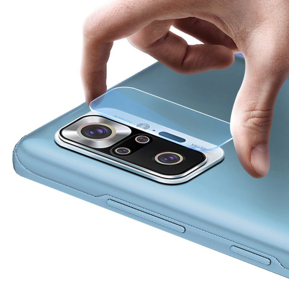 Tvrzené sklo na fotoaparát pro Xiaomi Redmi Note 10 Pro, modré