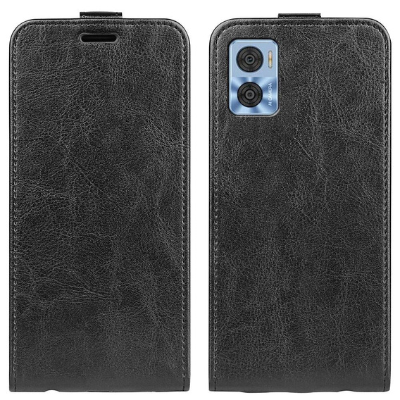 Klopové pouzdro pro Motorola Moto E22 / E22i, Flip, černé
