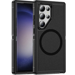 Pouzdro s rámečkem pro Samsung Galaxy S23 Ultra, pro MagSafe, černé