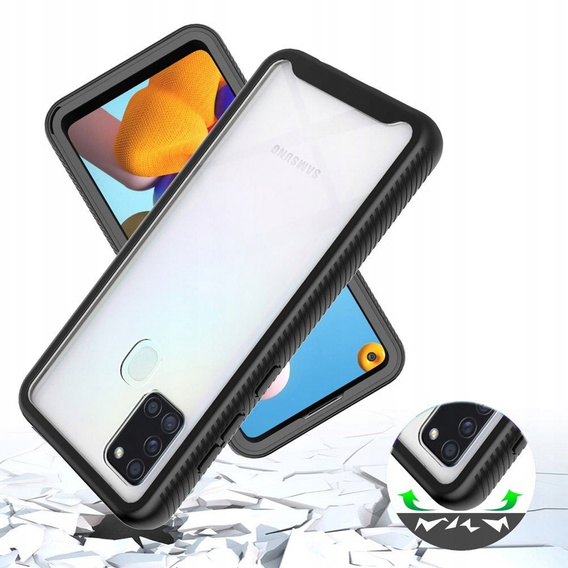 Pouzdro pro Samsung Galaxy A21S, Shockproof, s fólií, modré