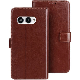 Klopové pouzdro pro T Phone 3 5G, Crazy Horse Wallet, hnědé