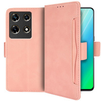 Klopové pouzdro pro Infinix Note 30 Pro 4G, Card Slot, růžové