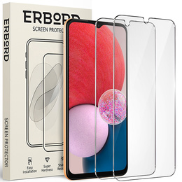 2x tvrzené sklo pro Samsung Galaxy A13 4G/5G, ERBORD 9H Hard Glass na displeji