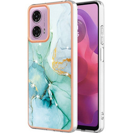 Ochranné pouzdro pro Motorola Moto G24 / G24 Power / G04, Marble Slim Case, zelené
