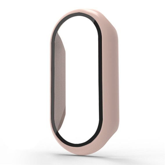 Pouzdro 2v1 + tvrzené sklo pro Xiaomi Smart Band 10 / 9 / 8, růžové