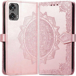 Klopové pouzdro pro Motorola Moto G85, Mandala, růžové