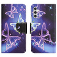 Klopové pouzdro pro Samsung Galaxy M15 5G, Wallet, Sparkling Butterflies
