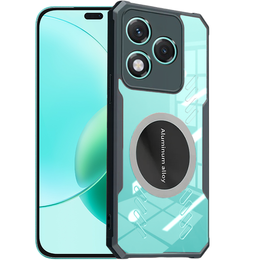 Pouzdro pro Honor 400 Lite, s magnetickou fólií, transparentní / černé