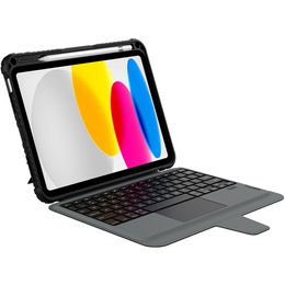 Pouzdro + klávesnice iPad 10.9 2022, NILLKIN Bumper Pen Slot, černé