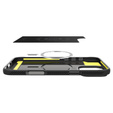 Pouzdro Spigen pro iPhone 16 Pro Max, Rugged Armor MagSafe, černé + tvrzené sklo 9H