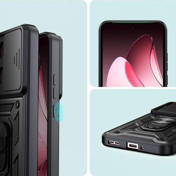 Pouzdro pro Oppo Reno 13 Pro, CamShield Slide, černé