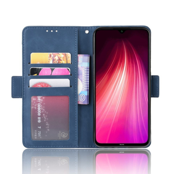 Klopové pouzdro pro Xiaomi Redmi Note 8T, Card Slot, modré