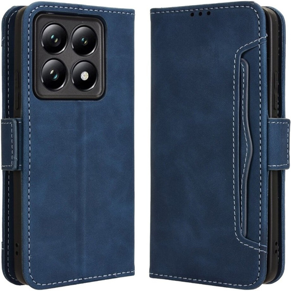 Klopové pouzdro pro Xiaomi 14T Pro, Card Slot, námořnicky modré