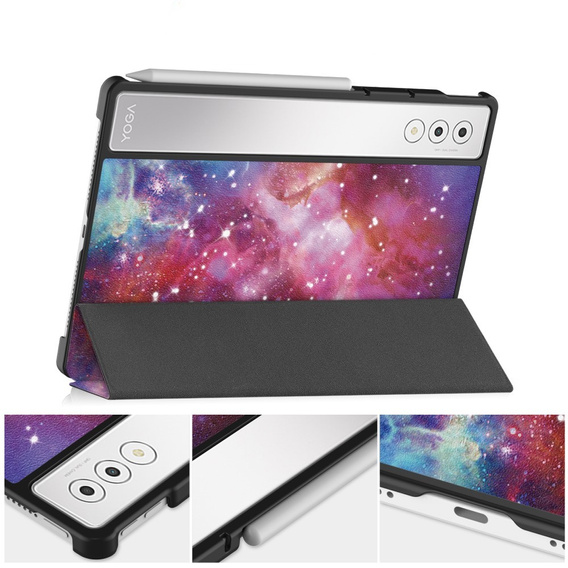 Pouzdro pro Lenovo Yoga Tab Plus, Smartcase, galaxy