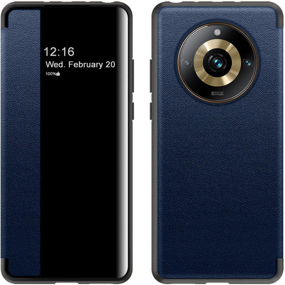 Flipové pouzdro pro Realme 11 Pro 5G / 11 Pro+ 5G, Side View, modré