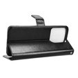 Klopové pouzdro pro Motorola Moto G15 / Motorola Moto G15 Power, Crazy Horse Wallet, černé