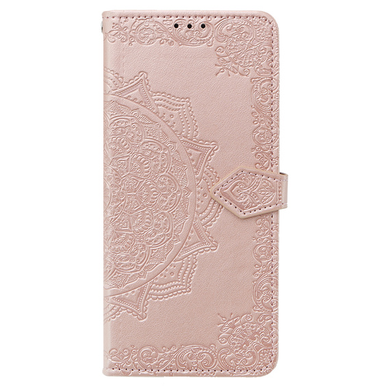 Klopové pouzdro pro Xiaomi Poco X6 5G, Mandala, růžové rose gold