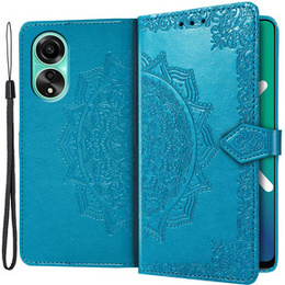 Klopové pouzdro pro Oppo A98 5G, Mandala, modré
